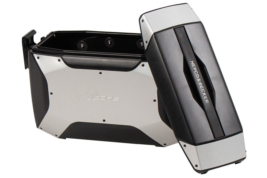 サイドケース C-Bowサイドキャリア用 XCORE/エックスコア ブラック/シルバー 18L 片側のみ