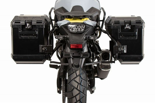 サイドキャリア カットアウトセット サイドケース エクスプローラー ブラック 37L/40L Vストローム800/DE