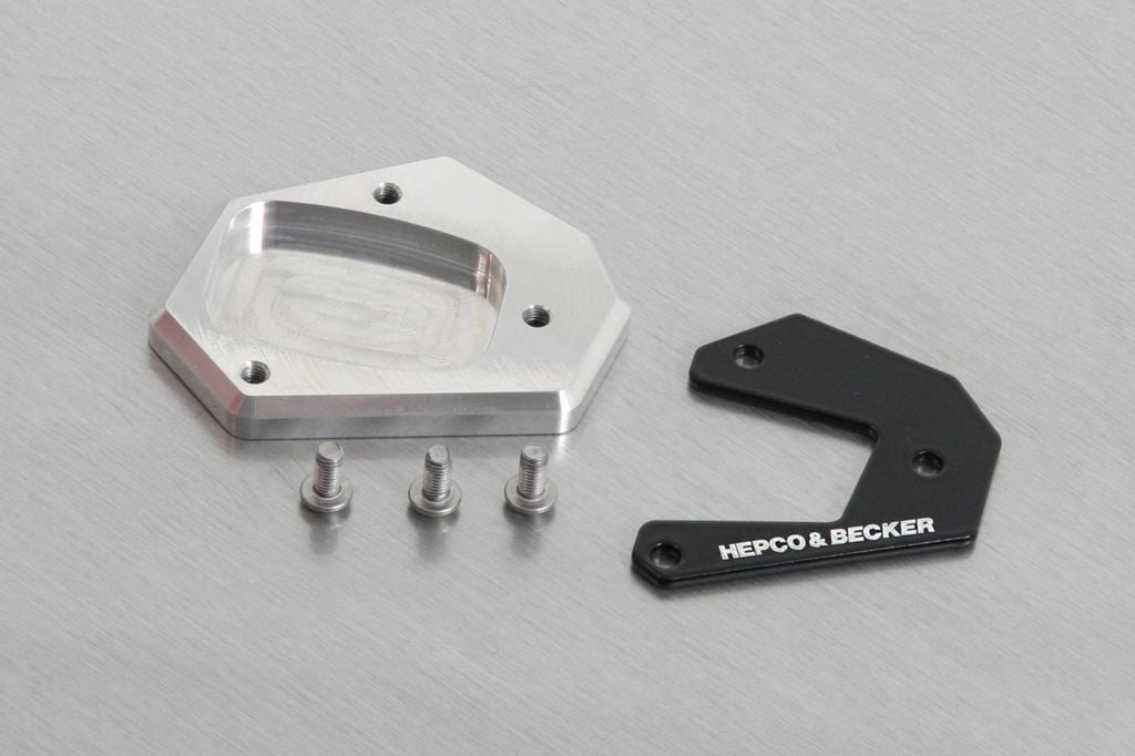 サイドスタンド エンラージメント シルバー/ブラック NX400 NX500