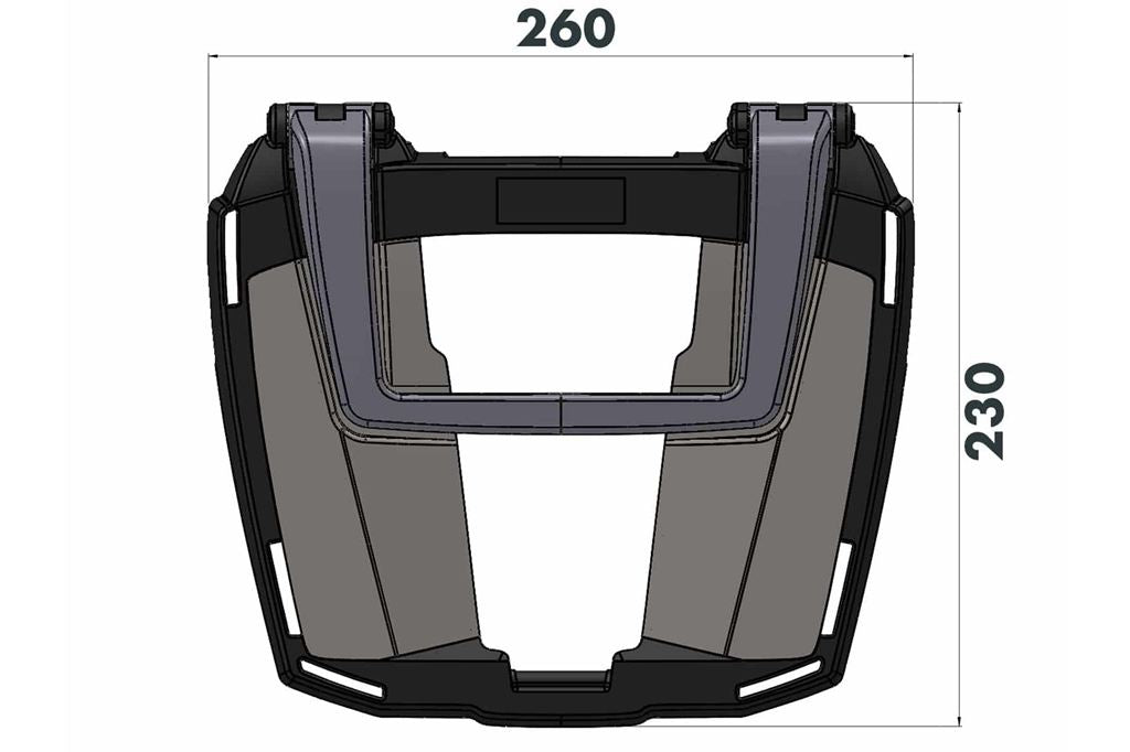 トップケースキャリア イージーラック ブラック エリミネーター500/400/SE