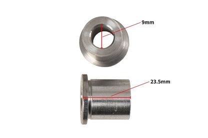 リペア アルミスリーブセット クラッシュパッド用 シルバー 9mm 左右セット