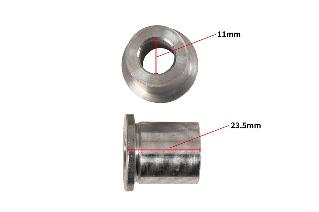 リペア アルミスリーブセット クラッシュパッド用 シルバー 11mm 左右セット