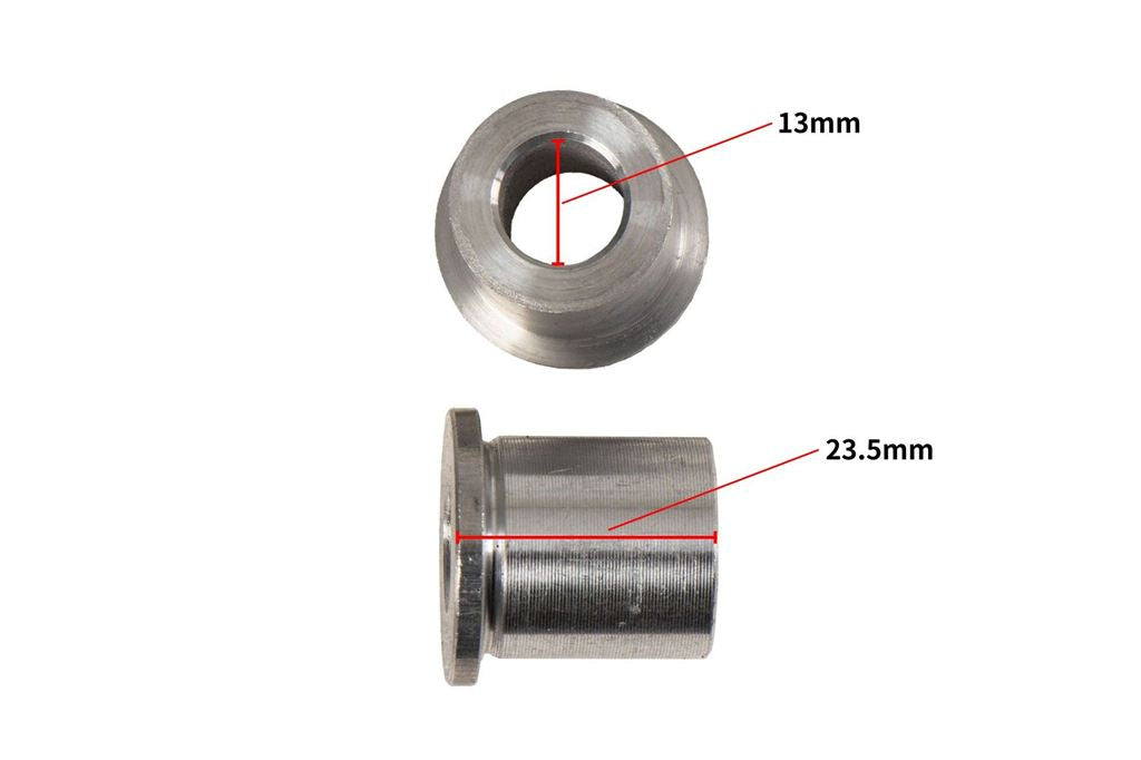 リペア アルミスリーブセット クラッシュパッド用 シルバー 13mm 左右セット