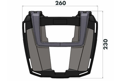 Top Case Carrier Easyrack Black MT-09/SP