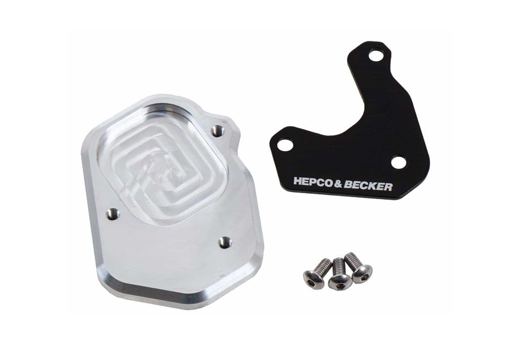 Sidestand Enlargement Silver/Black V85 TT