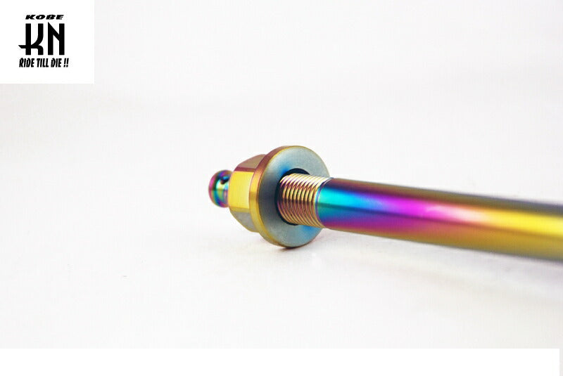 NCY ステンレス アクスルシャフト チタンルック アドレスV125