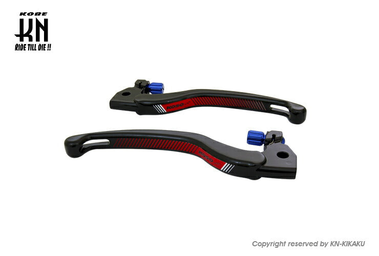 イージーアジャストブレーキレバー マットブラック/ブルー シグナス4/5型/BW'S125 2型