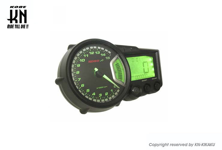 KOSO RX2プラス LCDマルチメーター バックライト8色 0-15000rpm