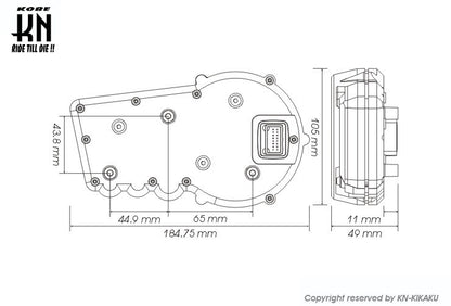 KOSO RX2プラス LCDマルチメーター バックライト8色 0-15000rpm