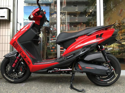 KOSO軽量クランクケースカバー レッド シグナスX 4・5型/BW'S R/125 2型