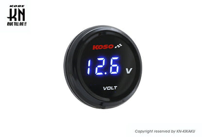 KOSO i-Gearメーター 電圧計 ブルー表示