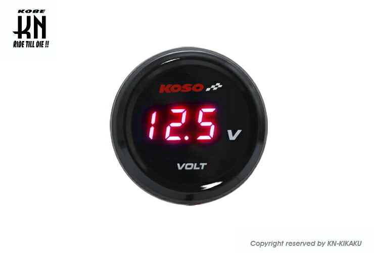 KOSO i-Gearメーター電圧計 レッド表示