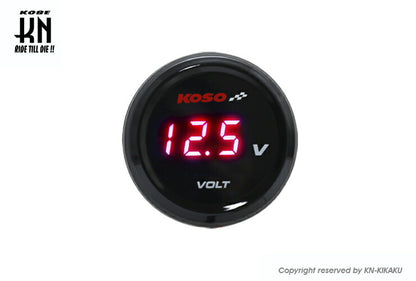 KOSO i-Gearメーター電圧計 レッド表示