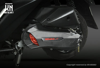 KOSO軽量クランクケースカバー ブルー シグナスX 4・5型/BW'S R/125 2型