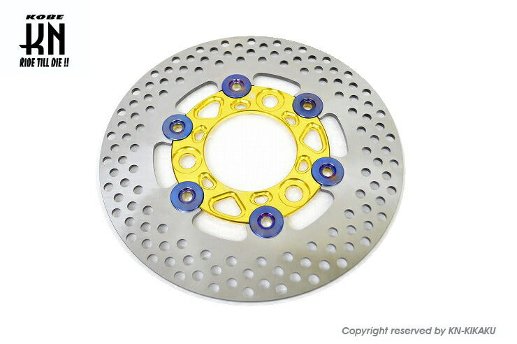 DIO系ビッグローター ディスク単品 タイプ8 ゴールド 190mm G-ダッシュ スーパーディオSR/ZX リード50/90