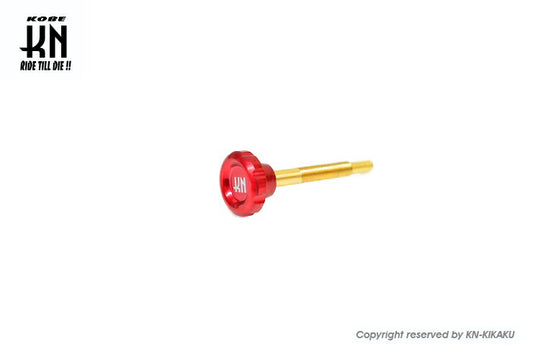 Aluminum CNC idle screw for big carburetors, Red