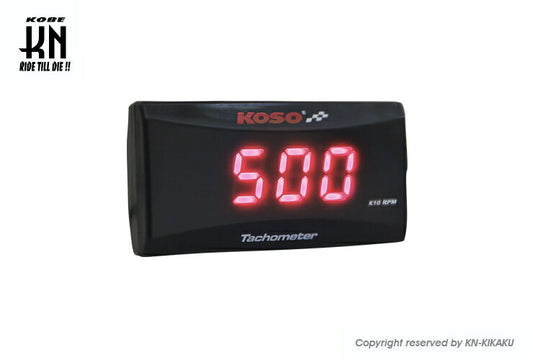 KOSO スーパースリムスタイルRPMメーター レッド表示