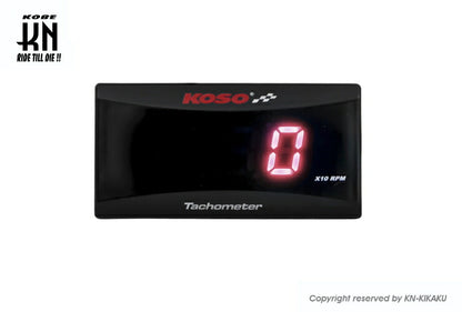 KOSO スーパースリムスタイルRPMメーター レッド表示