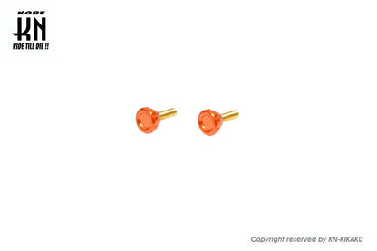 Aluminum CNC Top Cover Screws for Big Carburetor, Orange