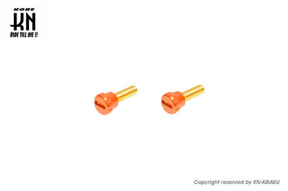 Aluminum CNC Floating Cover Screws for Big Carburetors - Orange