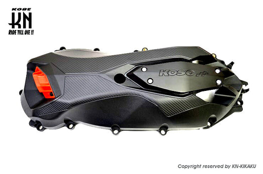 KOSO クランクケースカバー レッド マジェスティS SMAX フォース155
