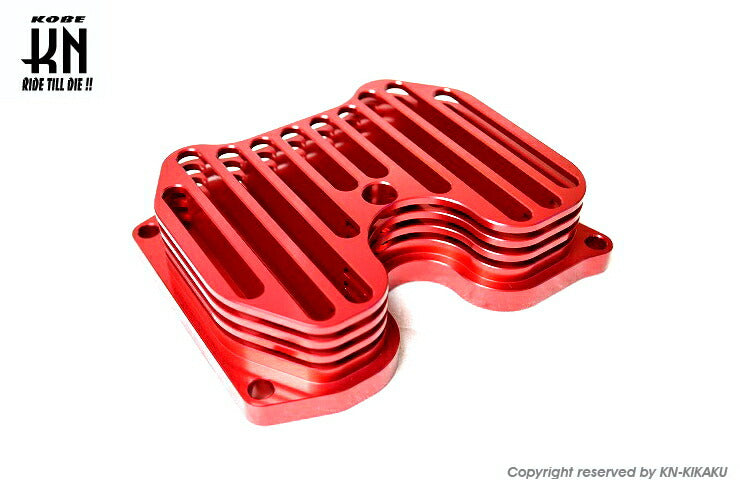 KN ビレットヘッドカバー レッド マジェスティS SMAX フォース