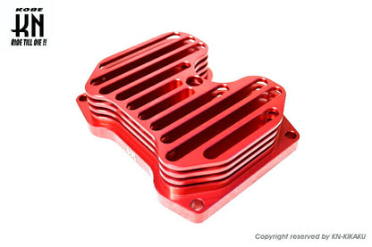 KN ビレットヘッドカバー レッド マジェスティS SMAX フォース