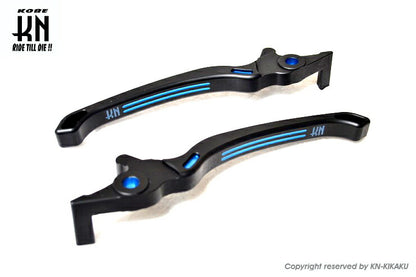 TKDデュアルカラーレバー マットブラック/ブルー NMAX125/155