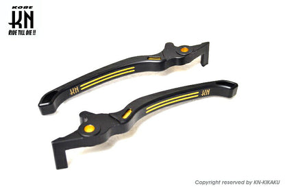 TKDデュアルカラーレバー マットブラック/ゴールド NMAX125/155