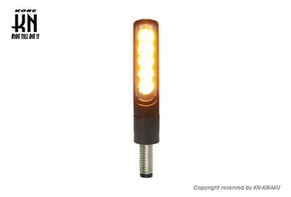 KOSO Sequential LED Turn Signals, Vehicle Inspection Compliant, Light Smoke, Universal