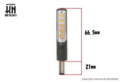 KOSO Sequential LED Turn Signals, Vehicle Inspection Compliant, Light Smoke, Universal
