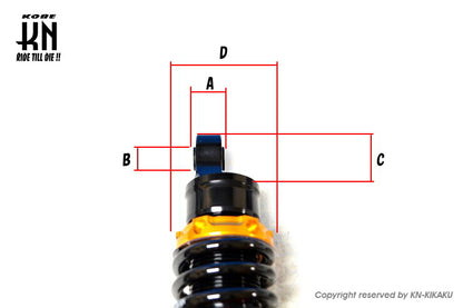 スーパーショック2 減衰調整付 ブルー 265mm