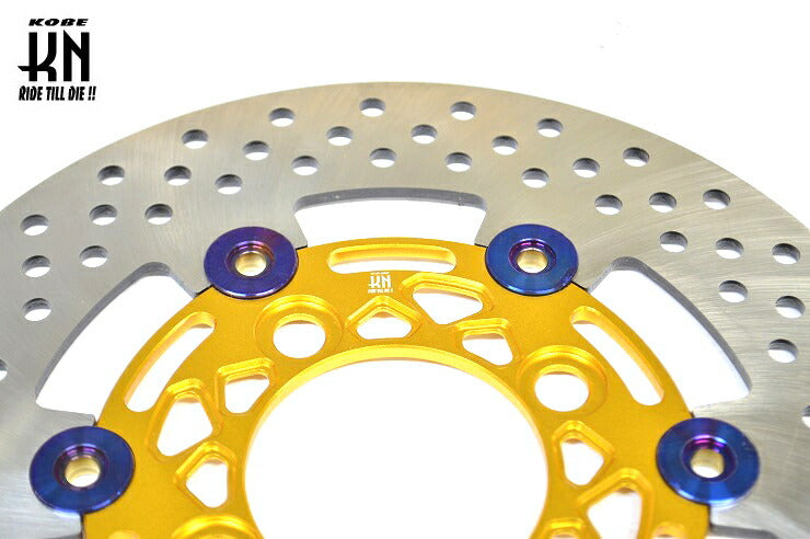 フローティングディスクローター ゴールド 220mm PCX125/150 ディオ110 SHモード グロム モンキー125