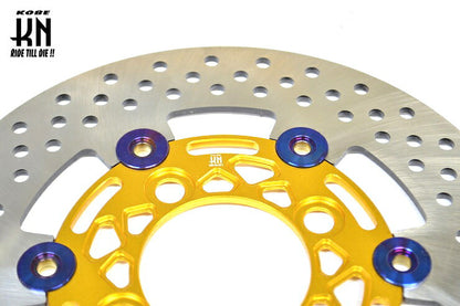 フローティングディスクローター ゴールド 220mm PCX125/150 ディオ110 SHモード グロム モンキー125