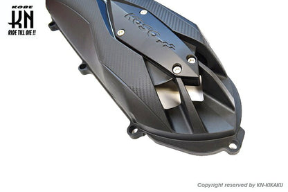 KOSO軽量クランクケースカバータイプ2 ブラック/レッド シグナスX4型/5型 BWS125