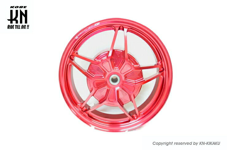 NCY 鍛造アルミホイール前後セット レッド シグナスX用 タイヤ用