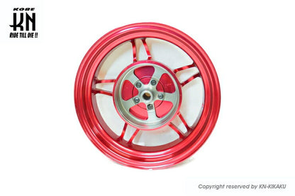 NCY 鍛造アルミホイール前後セット レッド シグナスX用 タイヤ用