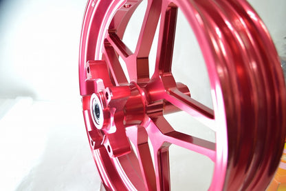 NCY 鍛造アルミホイール前後セット レッド シグナスX用 タイヤ用