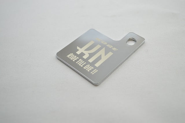 自賠責ステッカープレート \U0026 KNキーホルダー メッキ