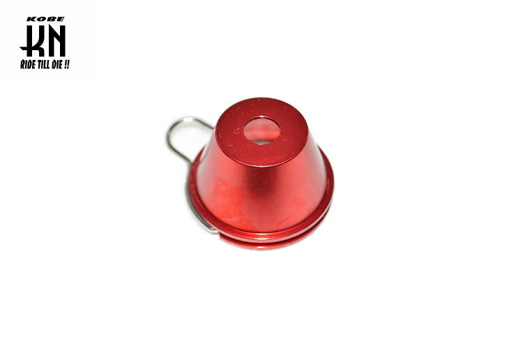 汎用アクスルスライダー ファンネルタイプ レッド 12mm