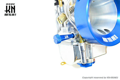 Aluminum CNC Air Screw for Big Carburetor - Blue