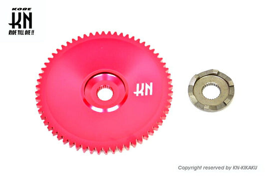 軽量アルミドライブフェイス ディオ系/ジャイロ系/太軸用 レッド ライブディオZX ライブディオST/SR/J/S