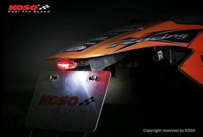 KOSO ホークアイ ハイパワーLEDテールキット 車検対応 スモークレンズ 汎用 DC12V車専用