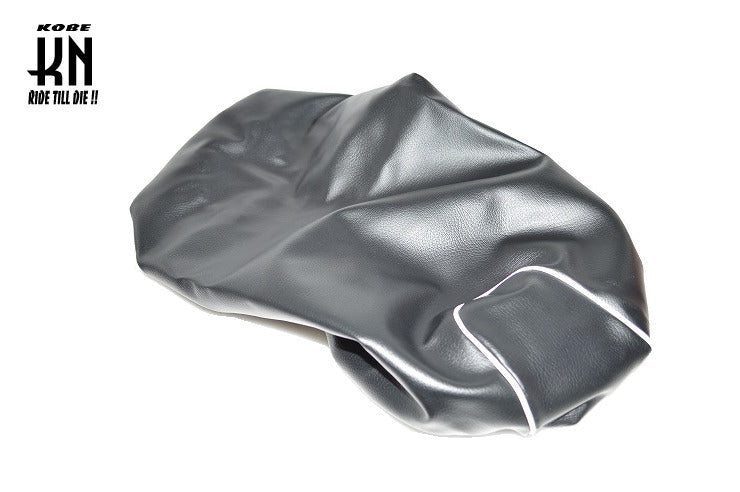 2WAY シートカバー 被せるタイプ ブラック(ホワイトパイピング) ビーノ 5AU/SA10