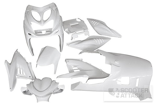 Aerox/Nitro Fairing Kit STR8 White