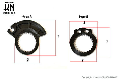 KOSO/KN グリップヒーター ハンドル径22.2mm 5段階調整 125mm/130mm ダートバイク スノーモービル