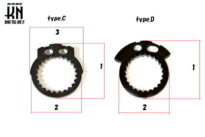 KOSO/KN グリップヒーター ハンドル径22.2mm 5段階調整 125mm/130mm ダートバイク スノーモービル