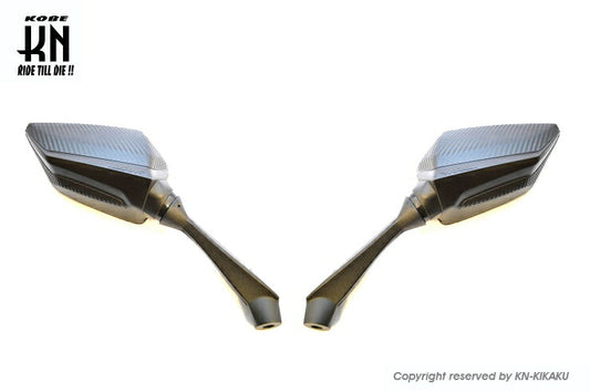 KOSO Sprint Style Mirror Carbon Look Blue Lens