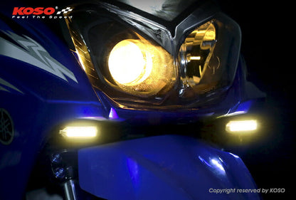 KOSO LEDフロントデイライトキット スモークレンズ/オレンジ BW'S125 2型/BW'S R