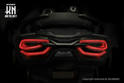 KOSO 3D LED Tail Kit, Orange Turn Signals/Clear Lens, Cygnus X 5th Gen